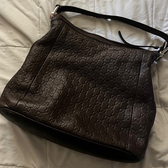 Authentic Gucci Monogram Hobo Shoulder Bag - Picture 2 of 5